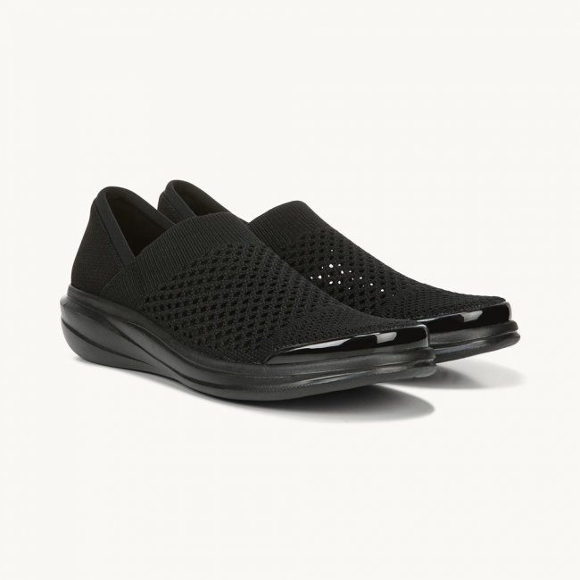 LifeStride Charlie Knit Slip On - Black Fabric