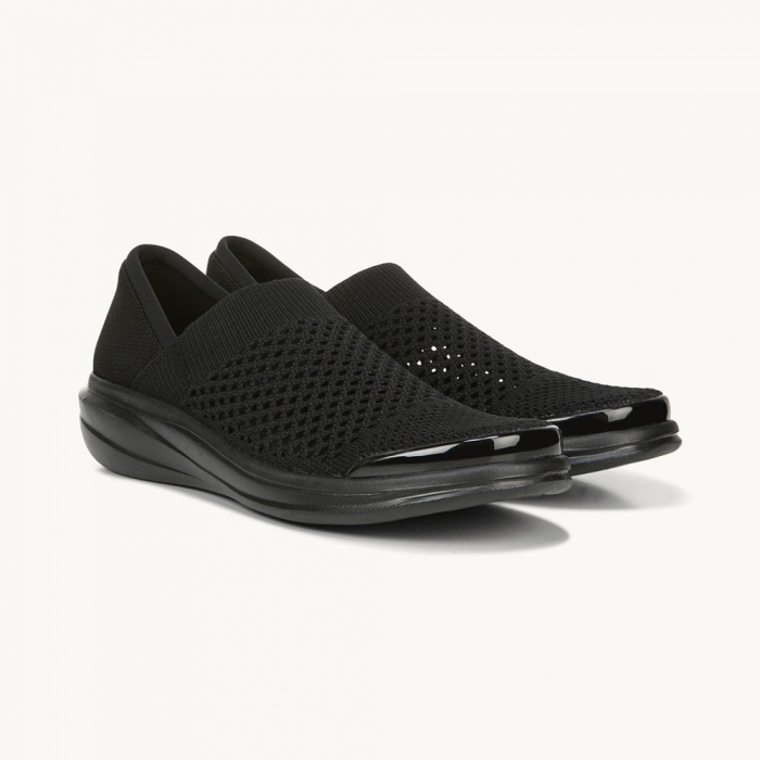 LifeStride Charlie Knit Slip On - Black Fabric