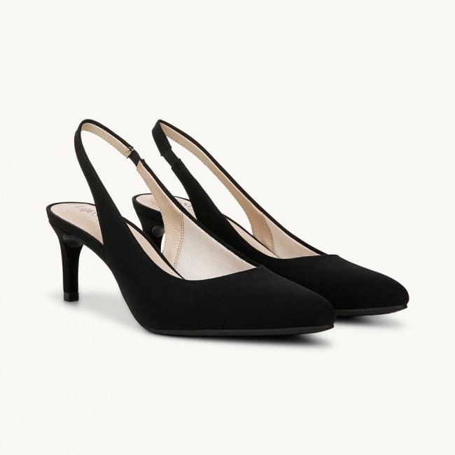 LifeStride Annalise Slingback Pump - Black Fabric