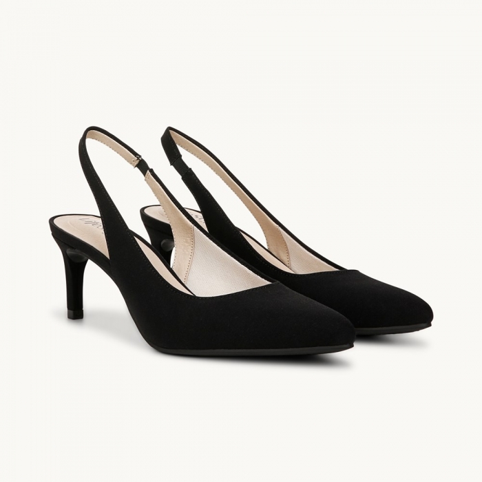 LifeStride Annalise Slingback Pump - Black Fabric
