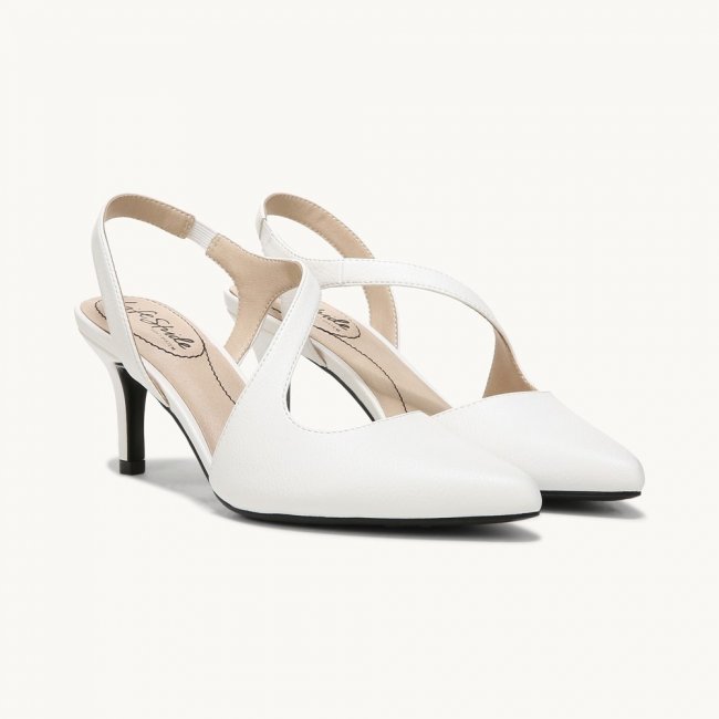 LifeStride Santorini Pump - Bright White Synthetic
