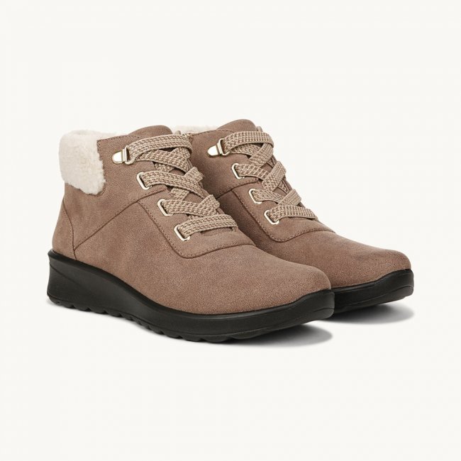 LifeStride Generation Ankle Bootie - Brown Fabric