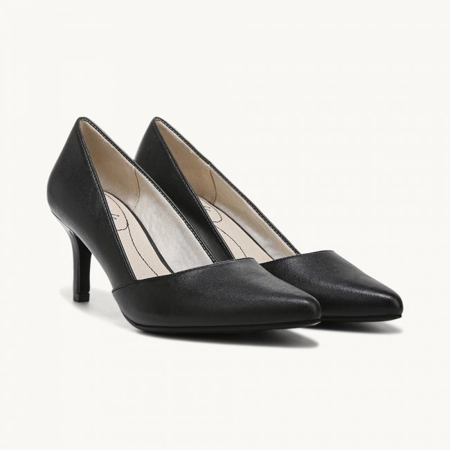 LifeStride Savvy Pump - Black Synthetic