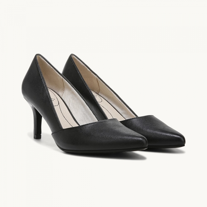 LifeStride Savvy Pump - Black Synthetic