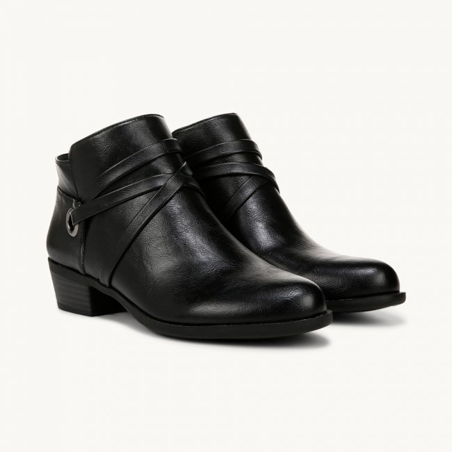 LifeStride Amara Shootie - Black Faux Leather