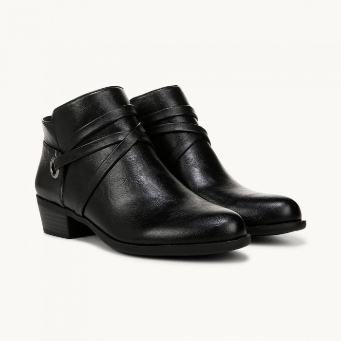 LifeStride Amara Shootie - Black Faux Leather