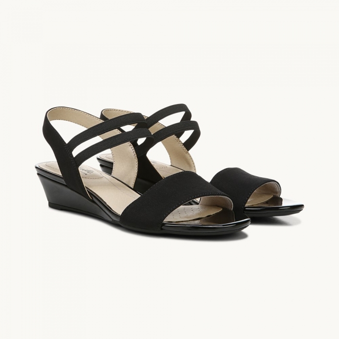 LifeStride Yolo Sandal - Black Fabric