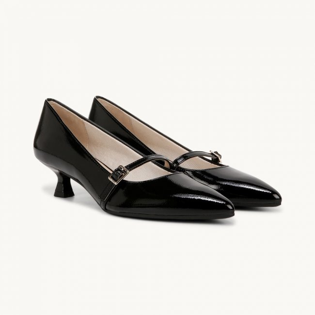 LifeStride Madelyn Mary Jane Pump - Black Faux Leather