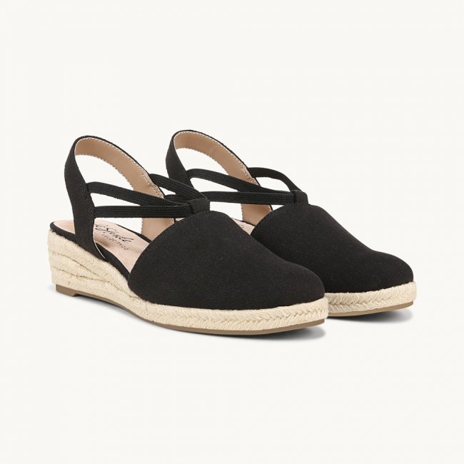 LifeStride Katrina 2 Espradrille Wedge - Black