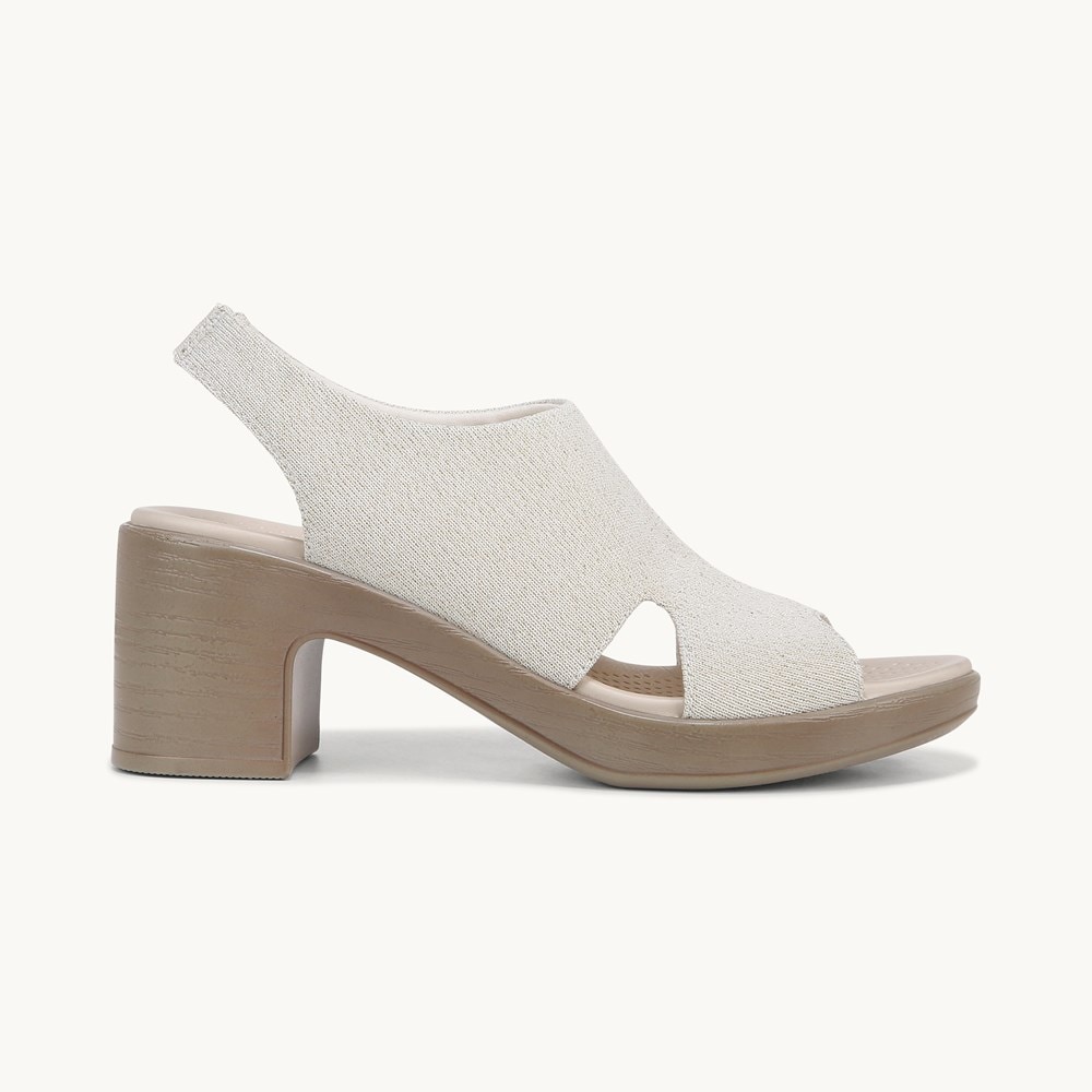 LifeStride Eden Sandal - White Fabric