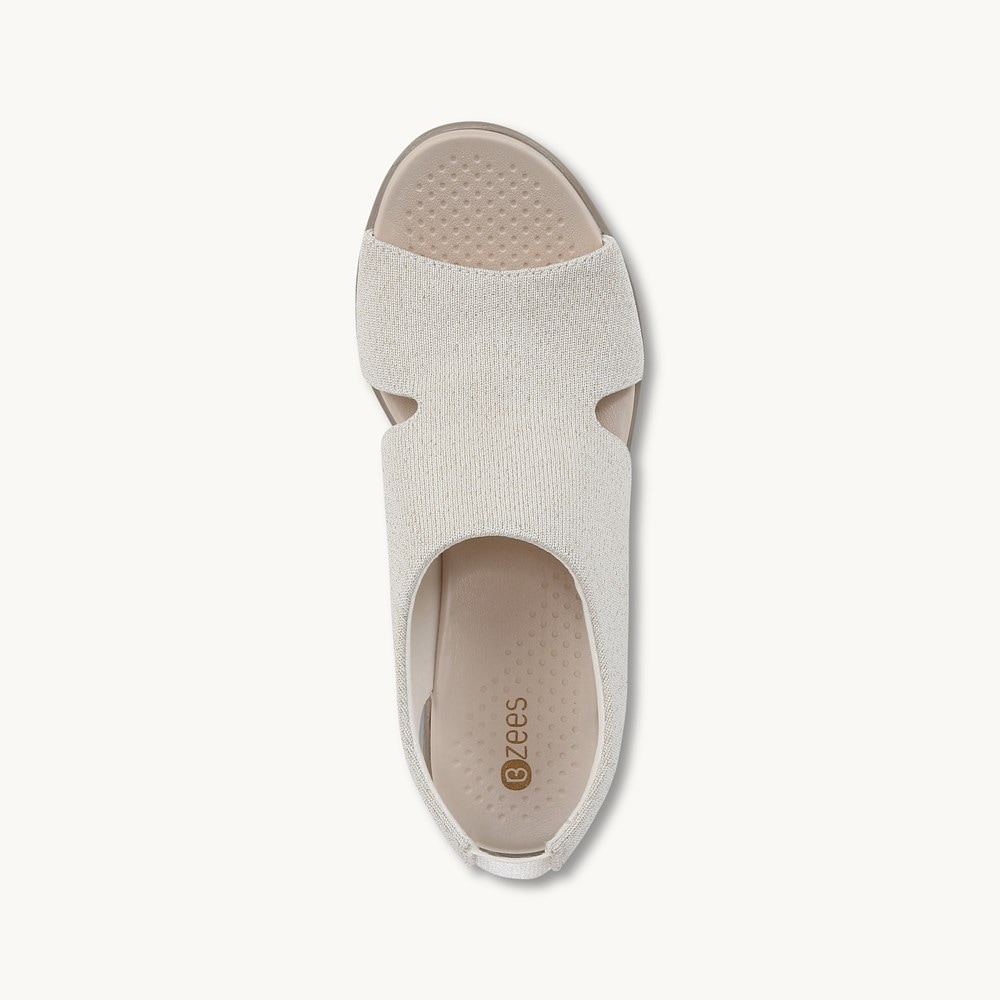 LifeStride Eden Sandal - White Fabric