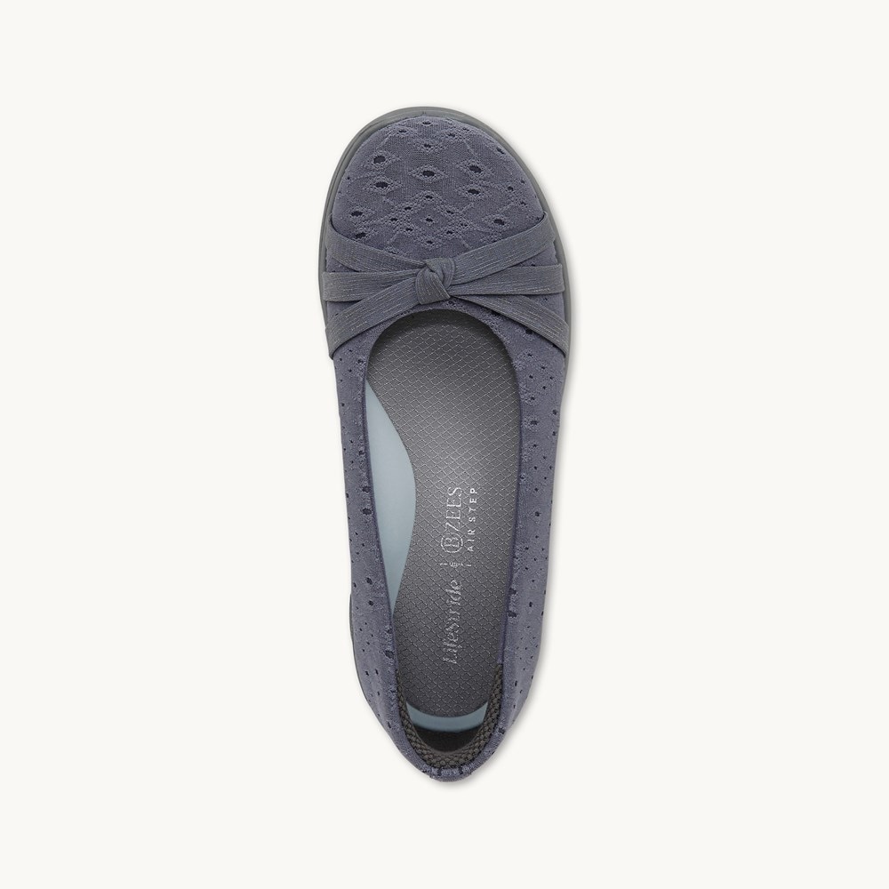 LifeStride Gem 2 Slip On - Blue Floral Dot Fabric