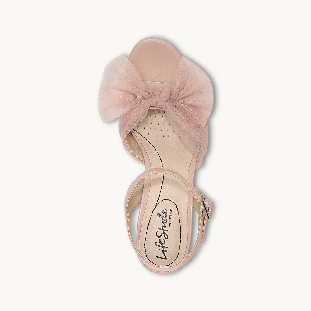 LifeStride Last Dance Dress Sandal - Blush Pink Synthetic