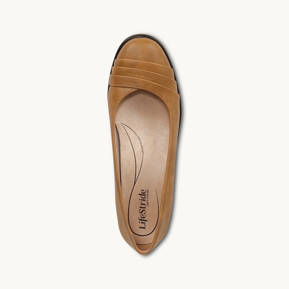 LifeStride Jenna Slip On - Tan Faux Leather