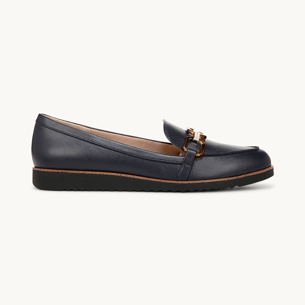 LifeStride Zee 3 Loafer - Lux Navy Faux Leather