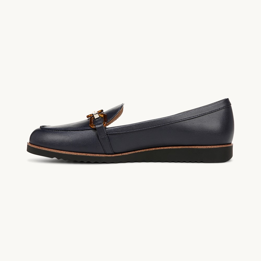 LifeStride Zee 3 Loafer - Lux Navy Faux Leather