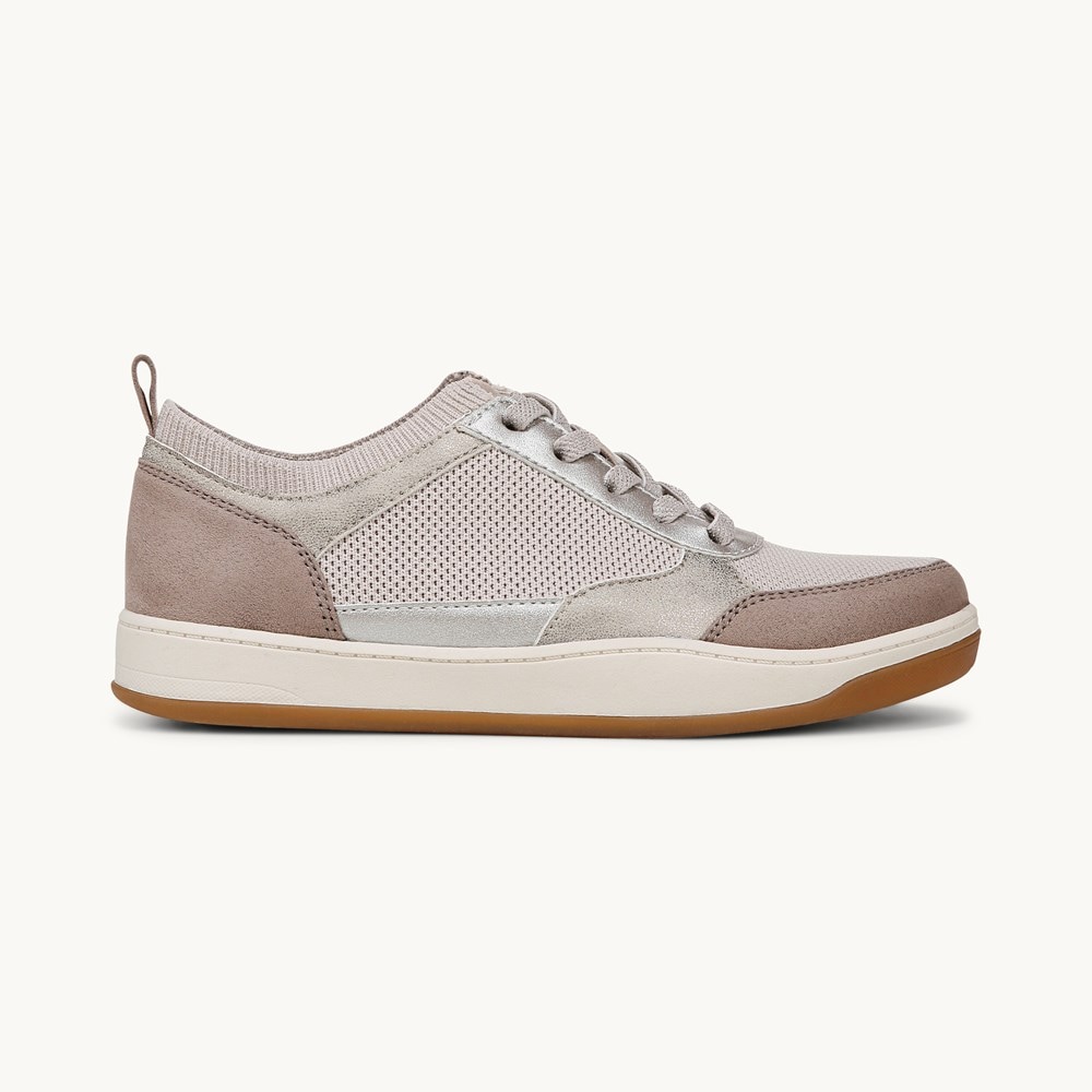 LifeStride Dynamic Slip On Sneaker - Latte Knit Fabric