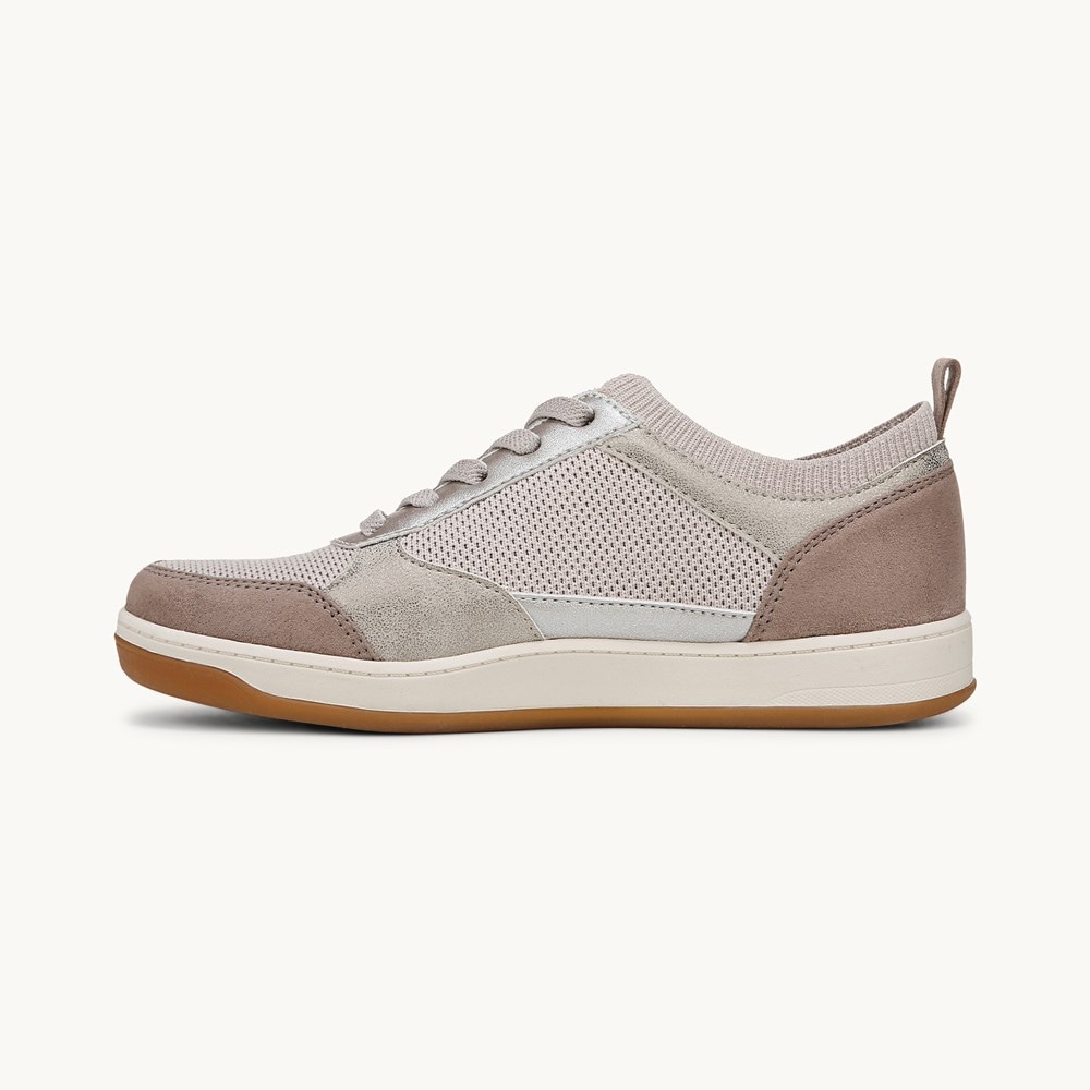 LifeStride Dynamic Slip On Sneaker - Latte Knit Fabric