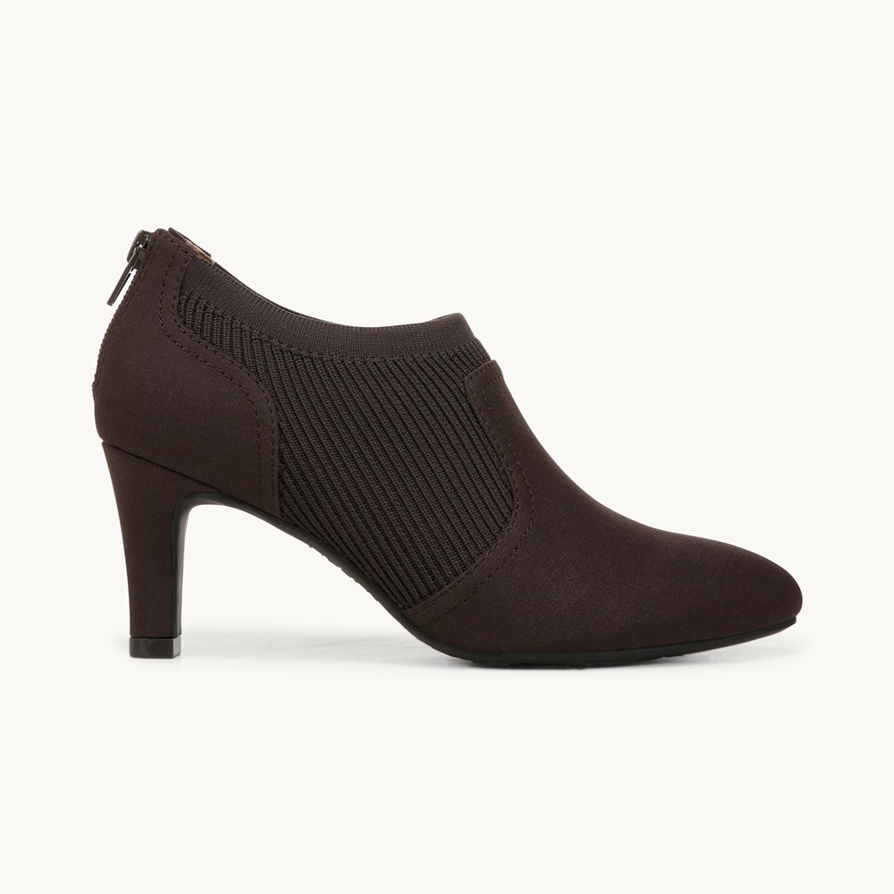 LifeStride Gia Shooties - Dark Chocolate Fabric