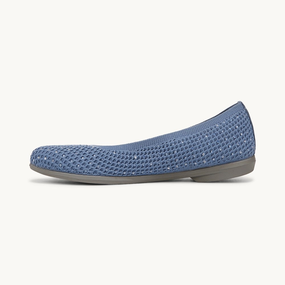 LifeStride Kallie Ballet Flat - Elemental Blue Knit Fabric