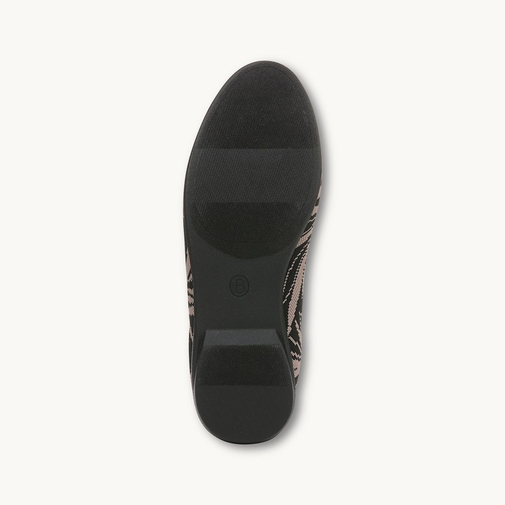 LifeStride Kit 2 Ballet Flat - Black Knit Fabric