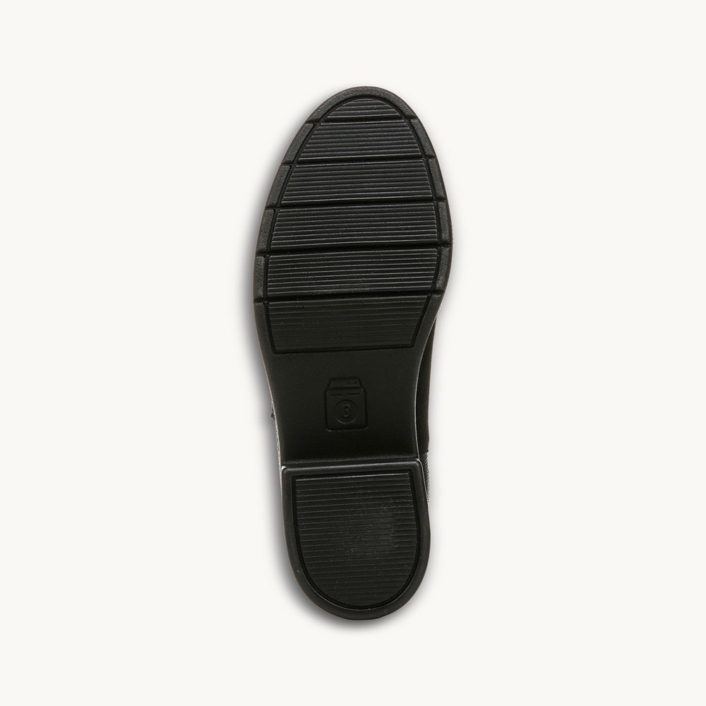 LifeStride Outgoing Ankle Bootie - Black Stretch Microfiber