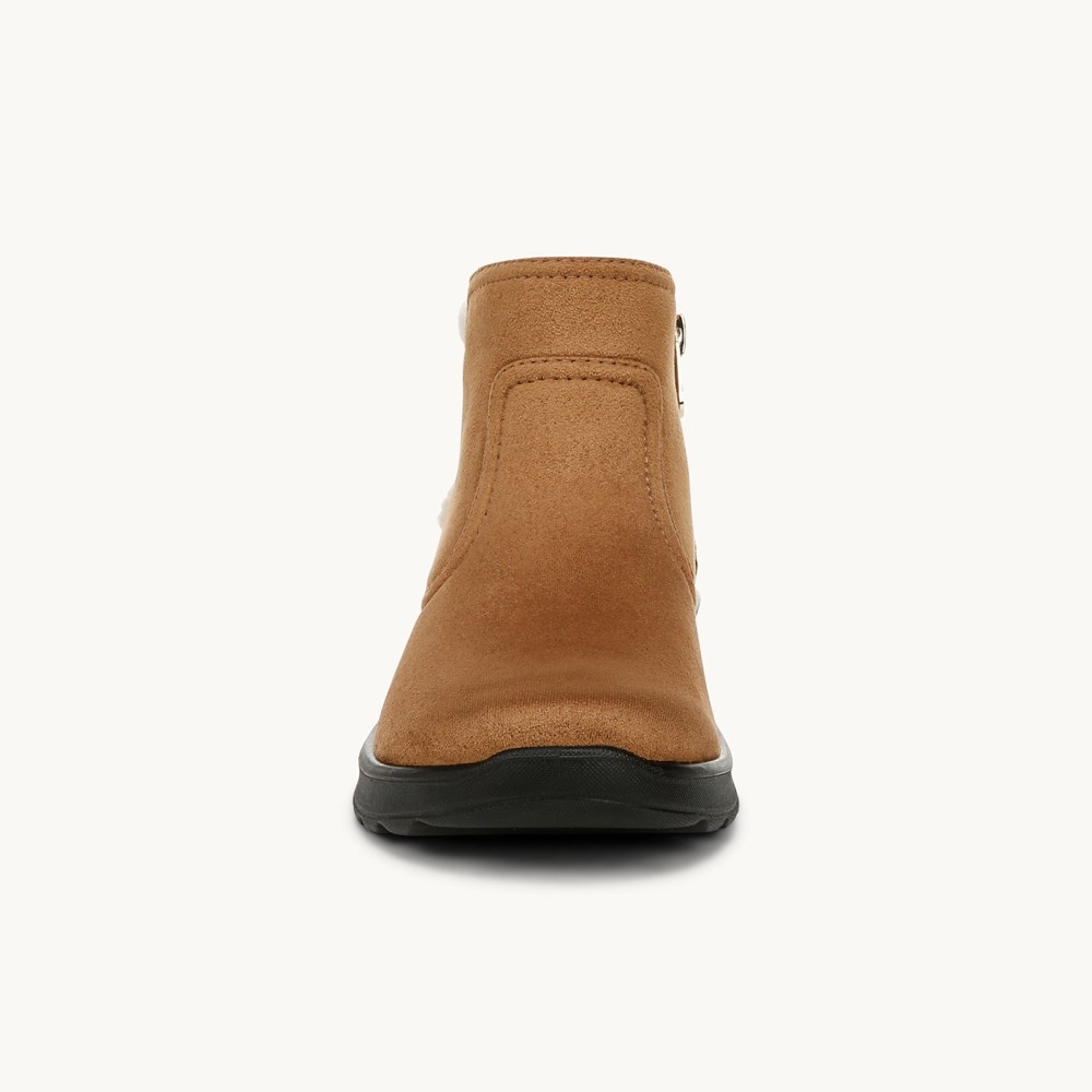 LifeStride Grand Cozy Shootie - Whiskey Tan Microfiber