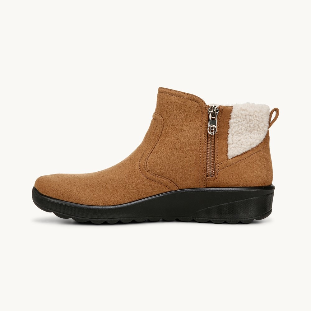 LifeStride Grand Cozy Shootie - Whiskey Tan Microfiber