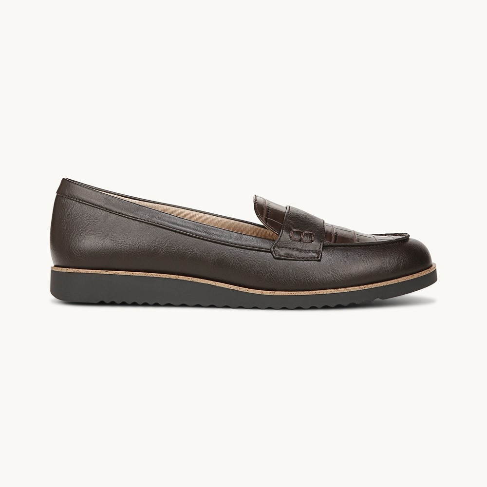 LifeStride Zee Loafer - Brown Synthetic