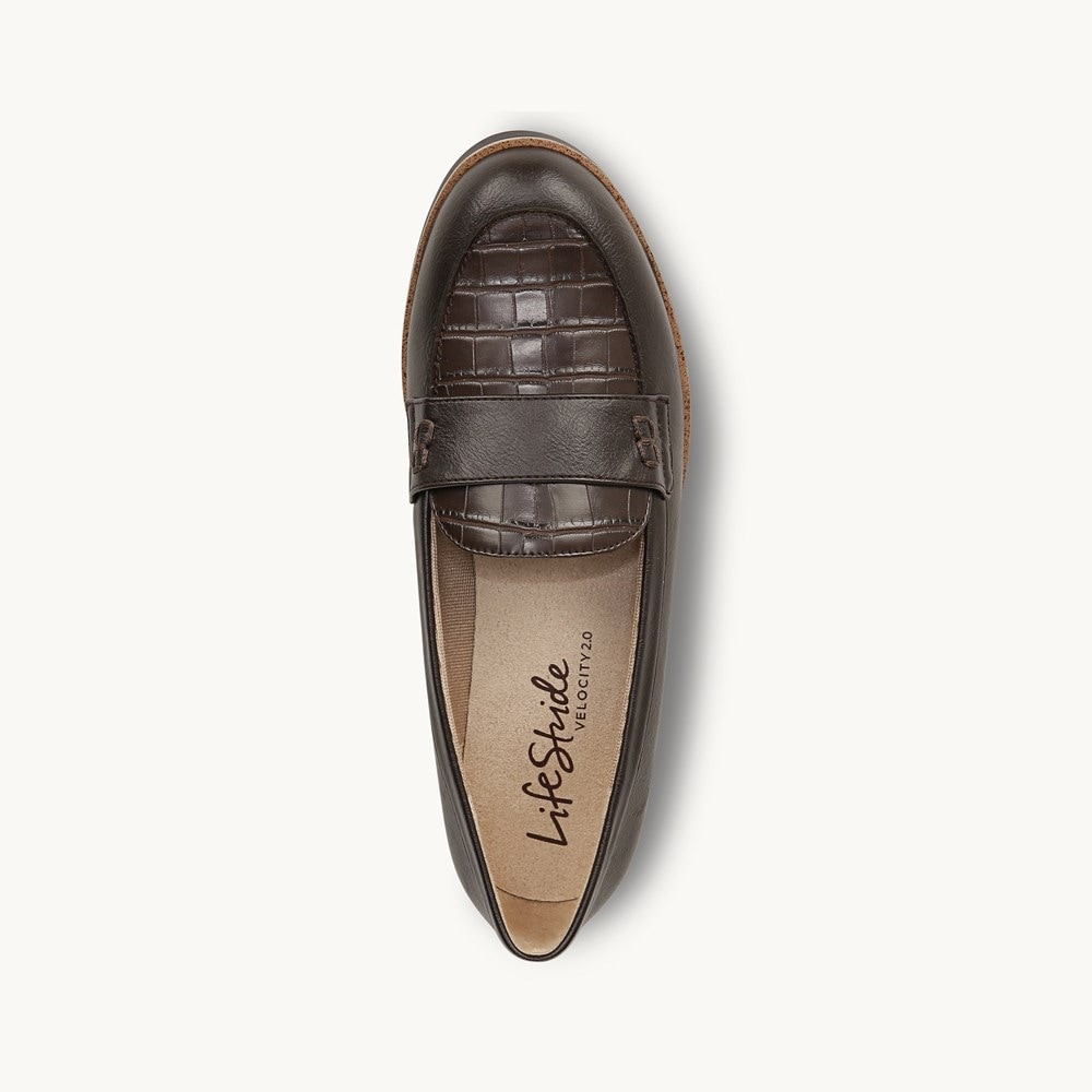 LifeStride Zee Loafer - Brown Synthetic