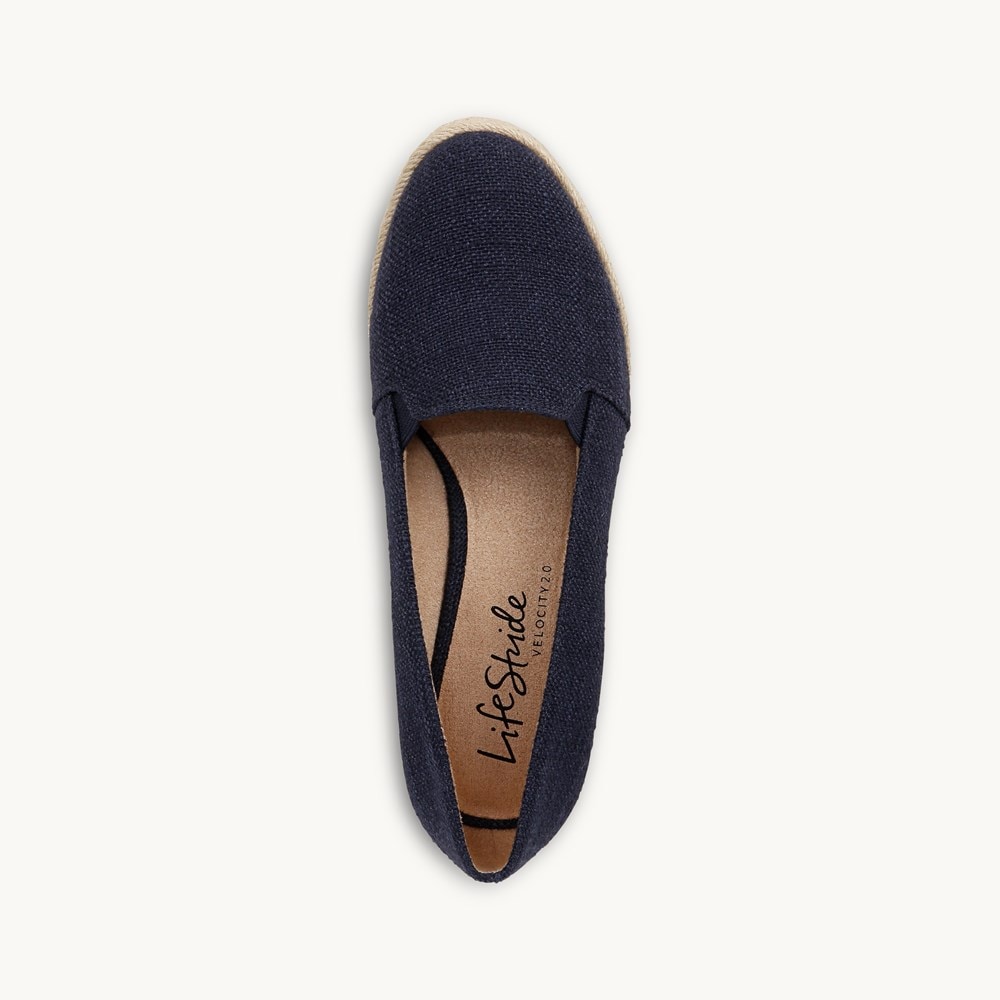 LifeStride Kamilla Wedge Slip On - Lux Navy Fabric