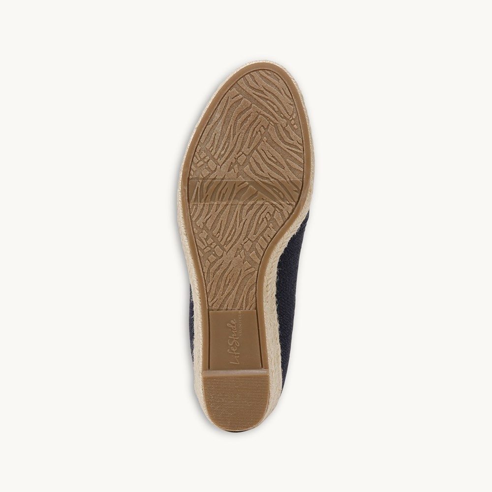 LifeStride Kamilla Wedge Slip On - Lux Navy Fabric