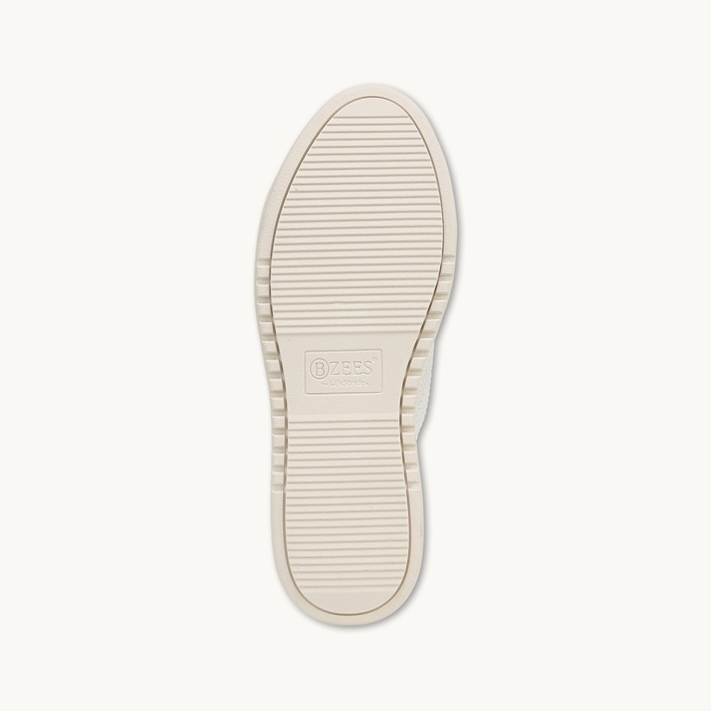LifeStride VIP Sneaker - Cream Knit Fabric
