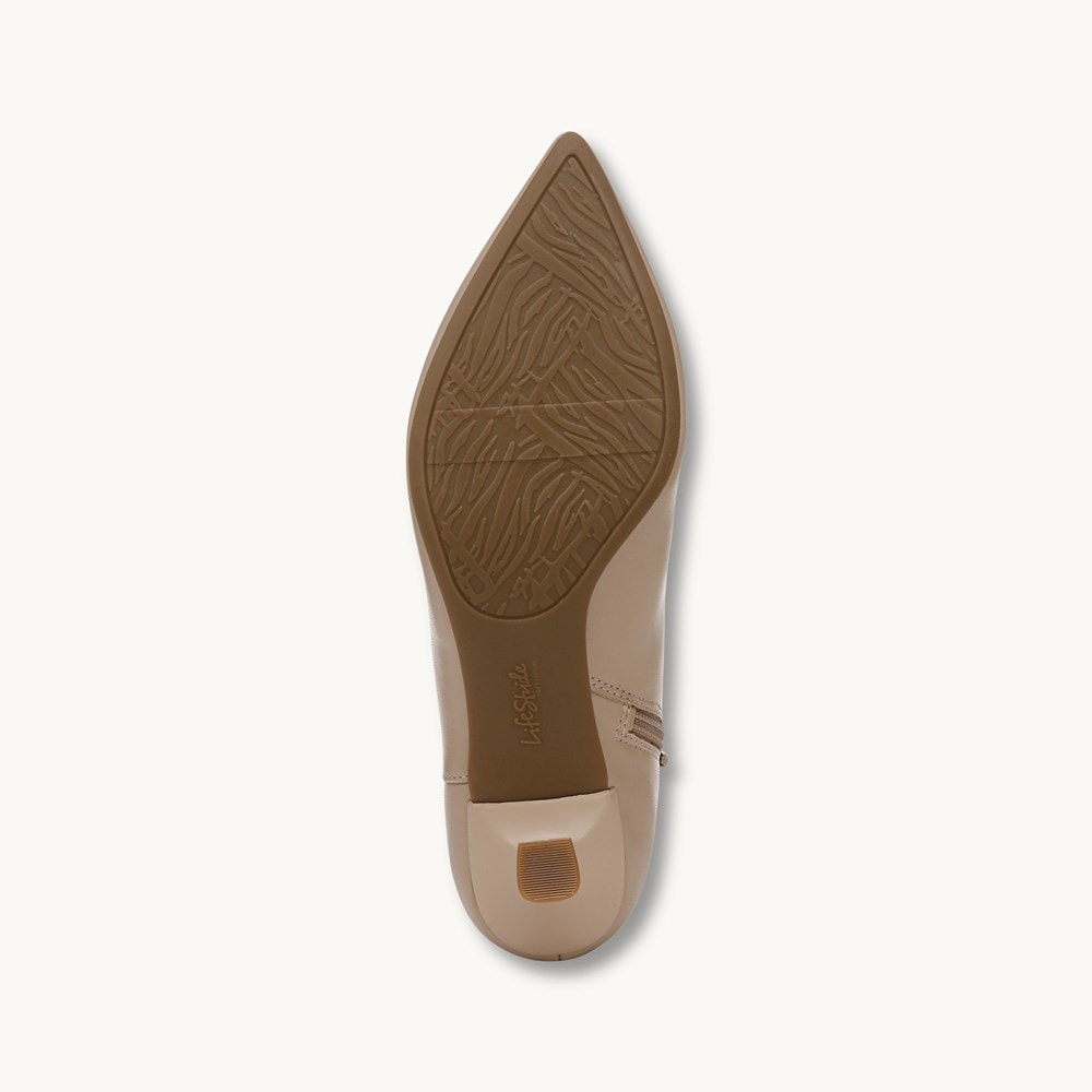 LifeStride Maya Ankle Bootie - Tender Taupe Faux Leather