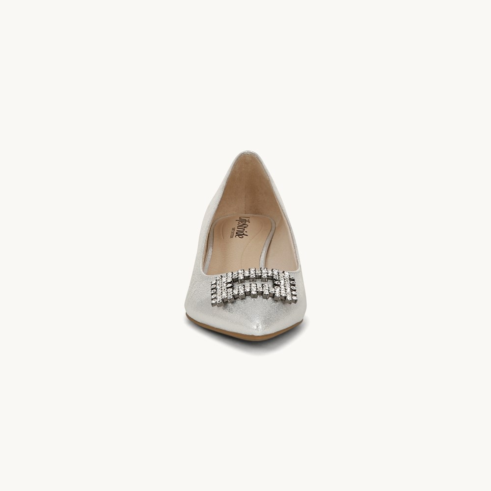 LifeStride Minx Bling Pump - Silver Fabric