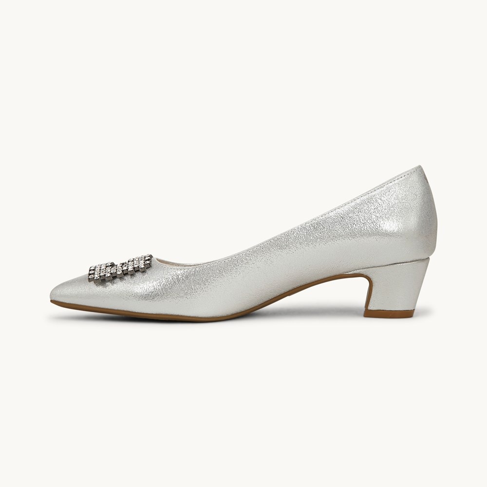 LifeStride Minx Bling Pump - Silver Fabric