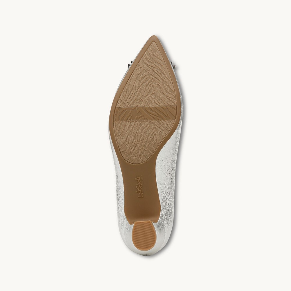 LifeStride Minx Bling Pump - Silver Fabric