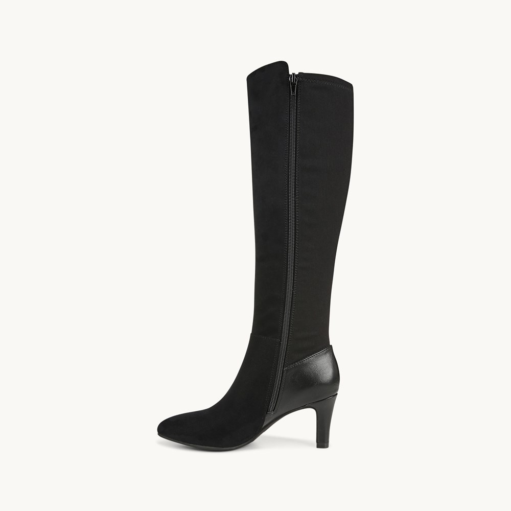 LifeStride Gracie Wide Calf Boot - Black Fabric