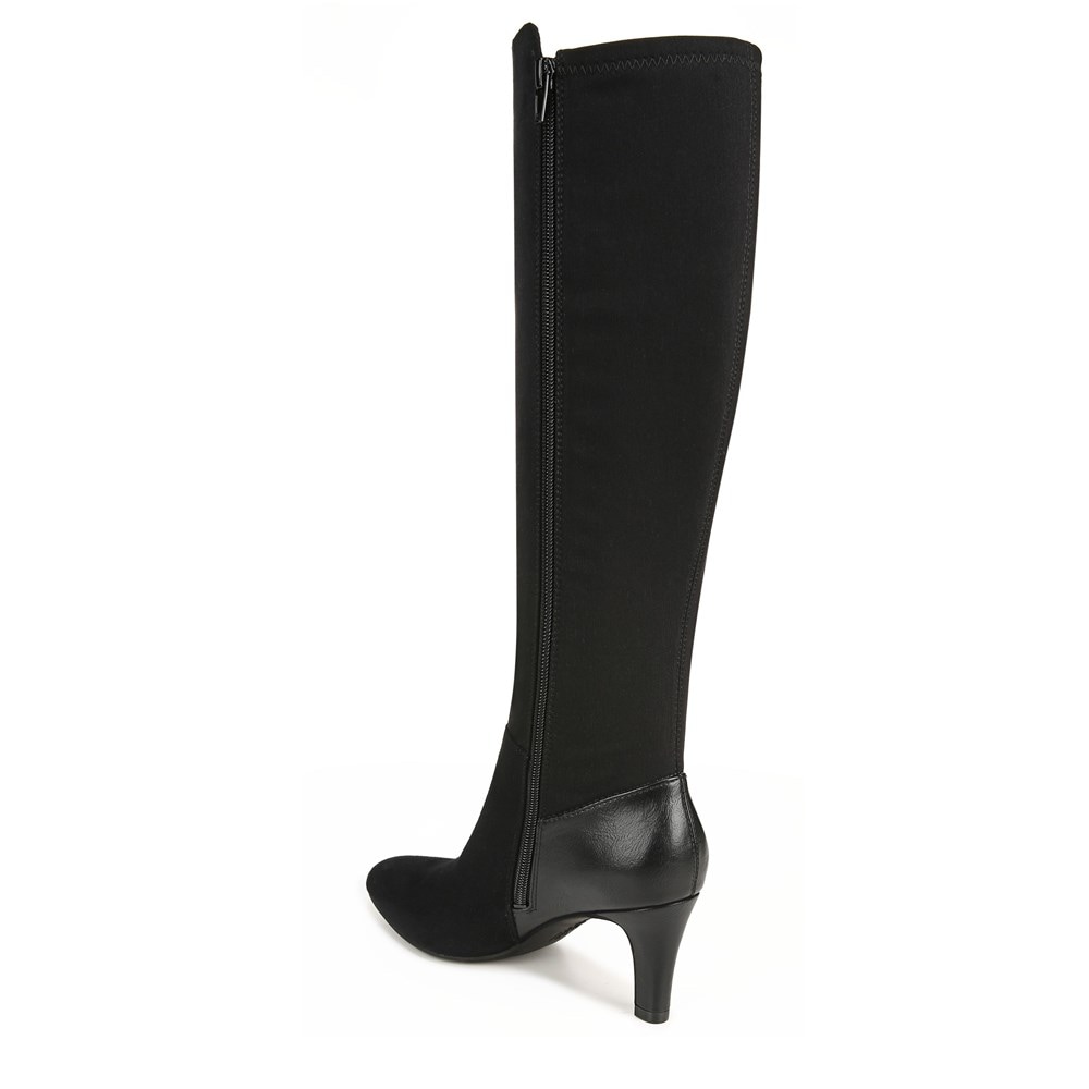 LifeStride Gracie Wide Calf Boot - Black Fabric