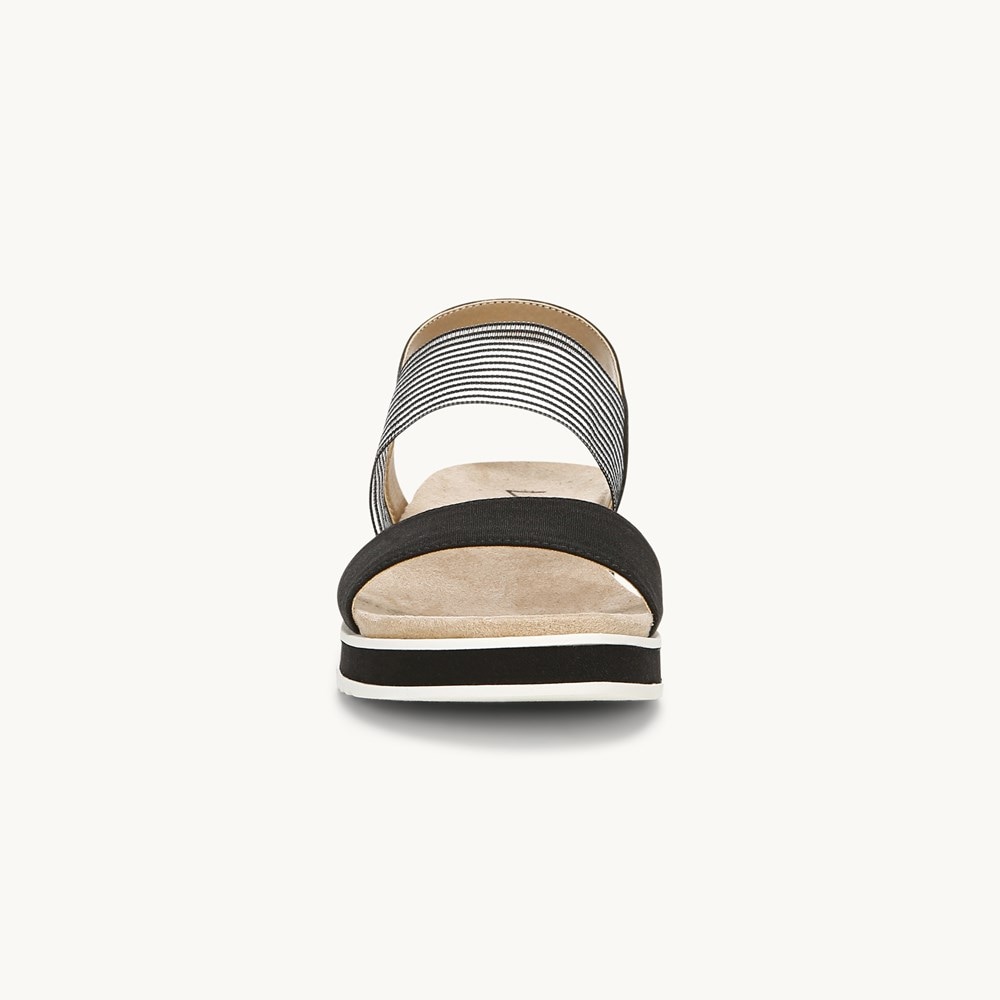 LifeStride Zing Slingback Sandal - Black Fabric