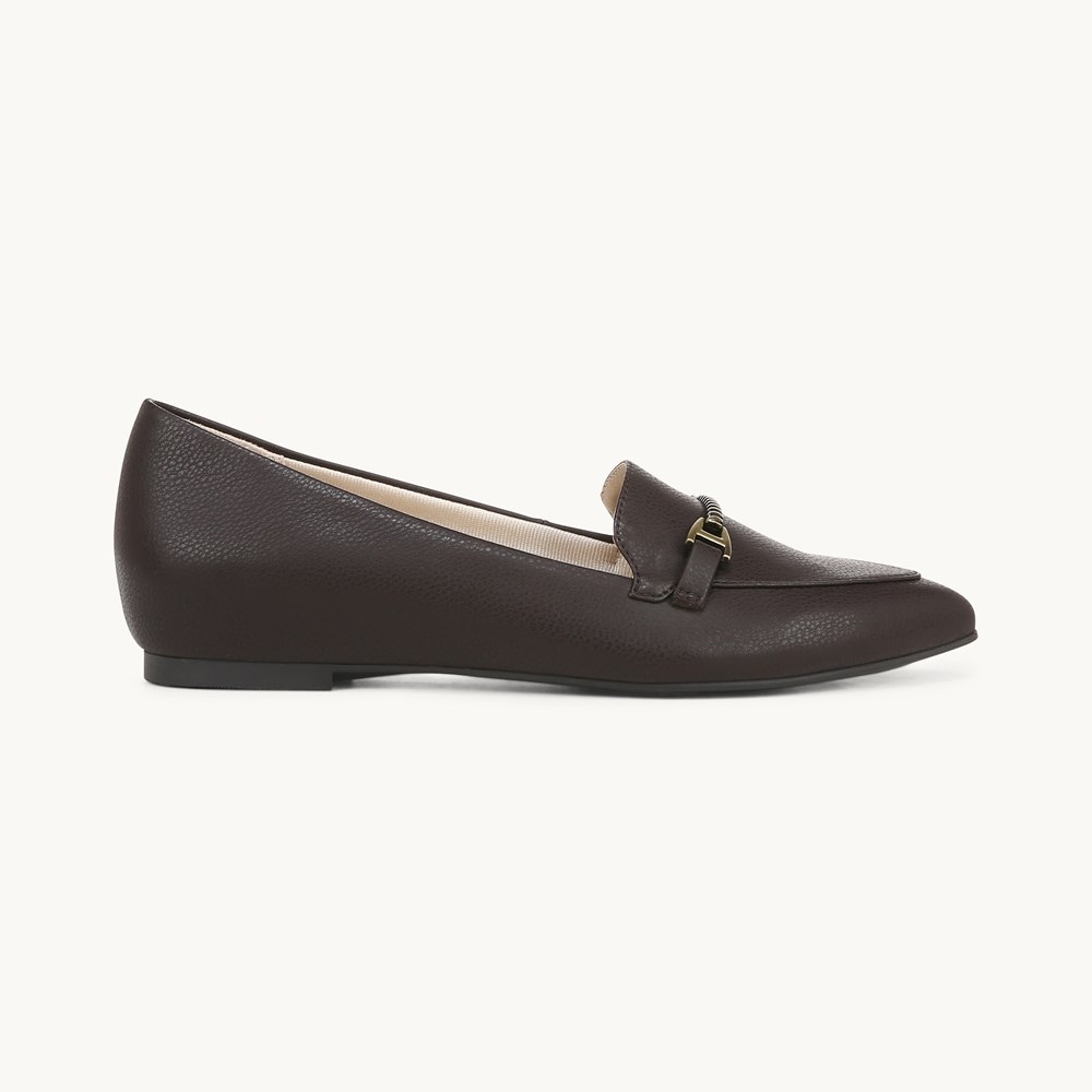 LifeStride Precious 2 Loafer - Dark Chocolate Brown Faux Leather