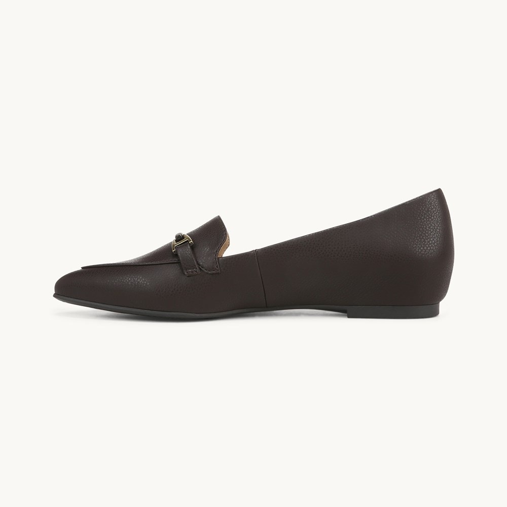 LifeStride Precious 2 Loafer - Dark Chocolate Brown Faux Leather