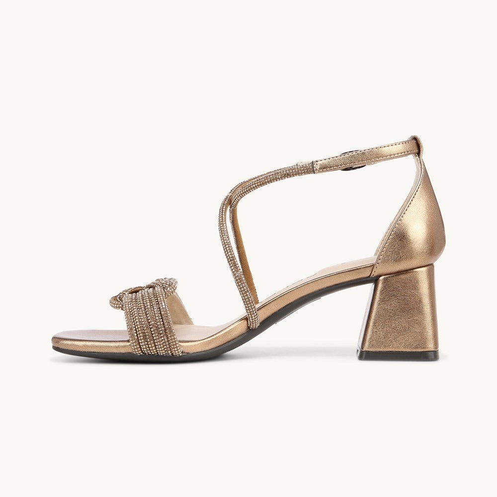 LifeStride Captivate Dress Sandal - Bronze Faux Leather