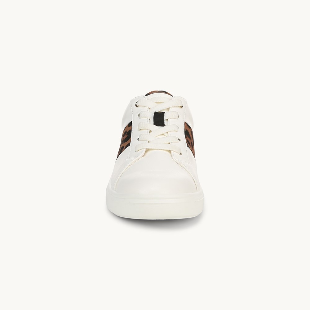 LifeStride Happy Friday Lace Up Sneaker - White Faux Leather
