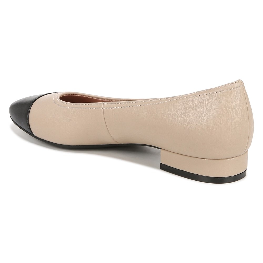 LifeStride Cameo 3 Flat - Black/Taupe Faux Leather