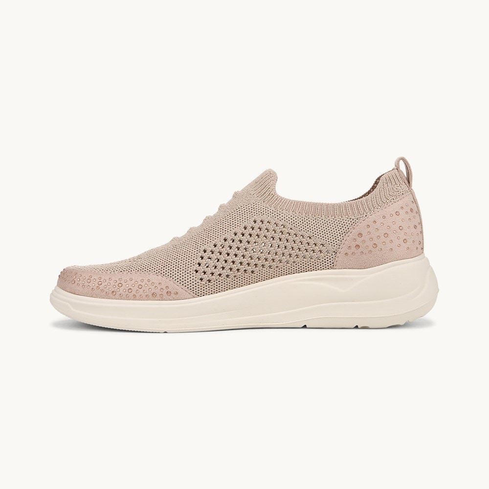 LifeStride Timeless Bright Sneaker - Barely Beige Knit Fabric