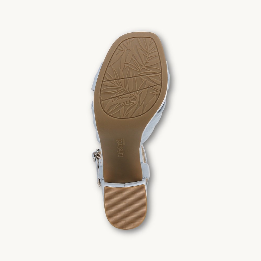 LifeStride August Dress Sandal - Blue Faux Leather