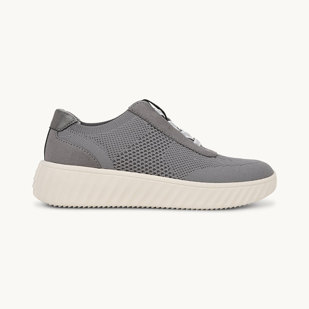 LifeStride Wanderer Sneaker - Graphite Grey Engineered Knit