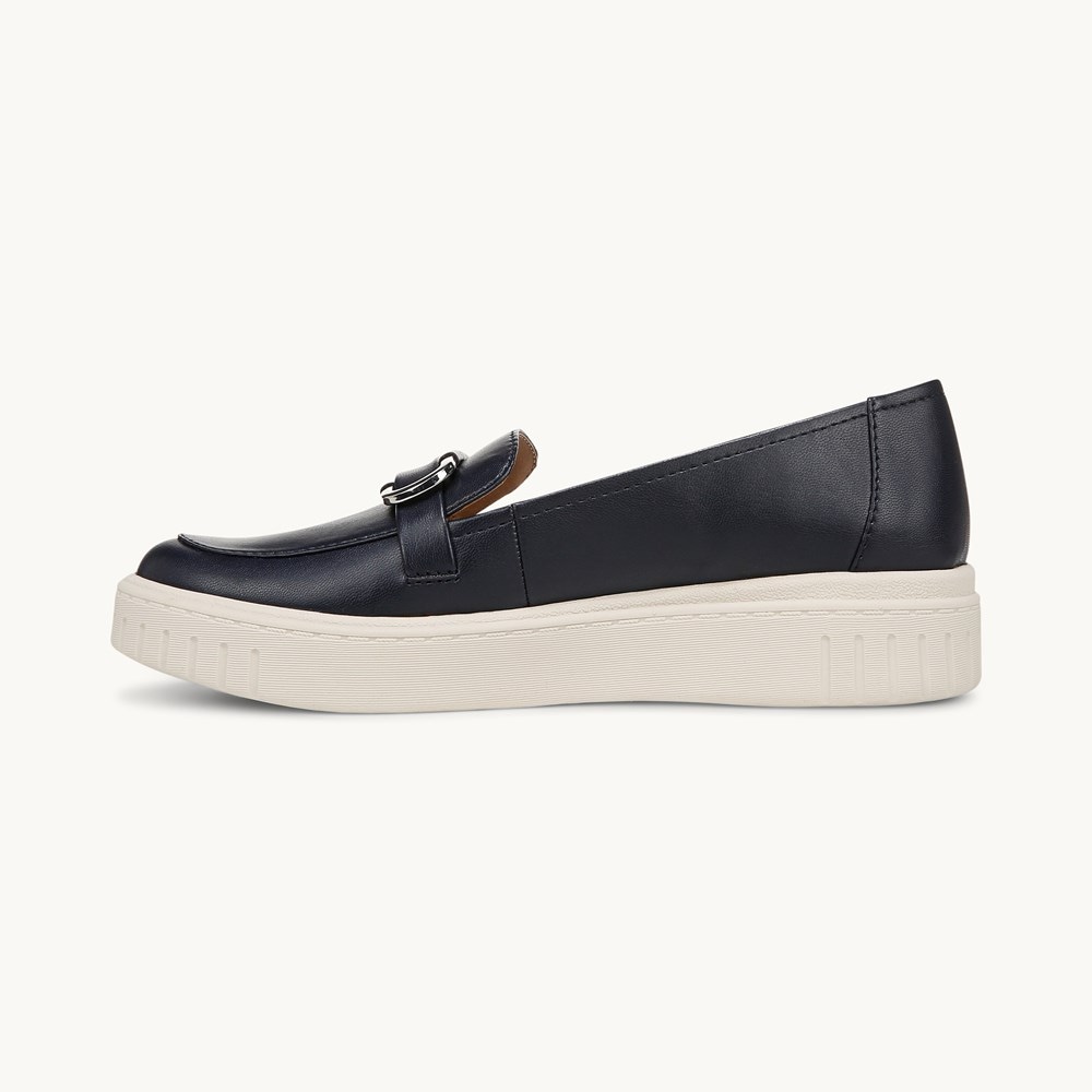 LifeStride Geneva Bit Loafer - Lux Navy Faux Leather