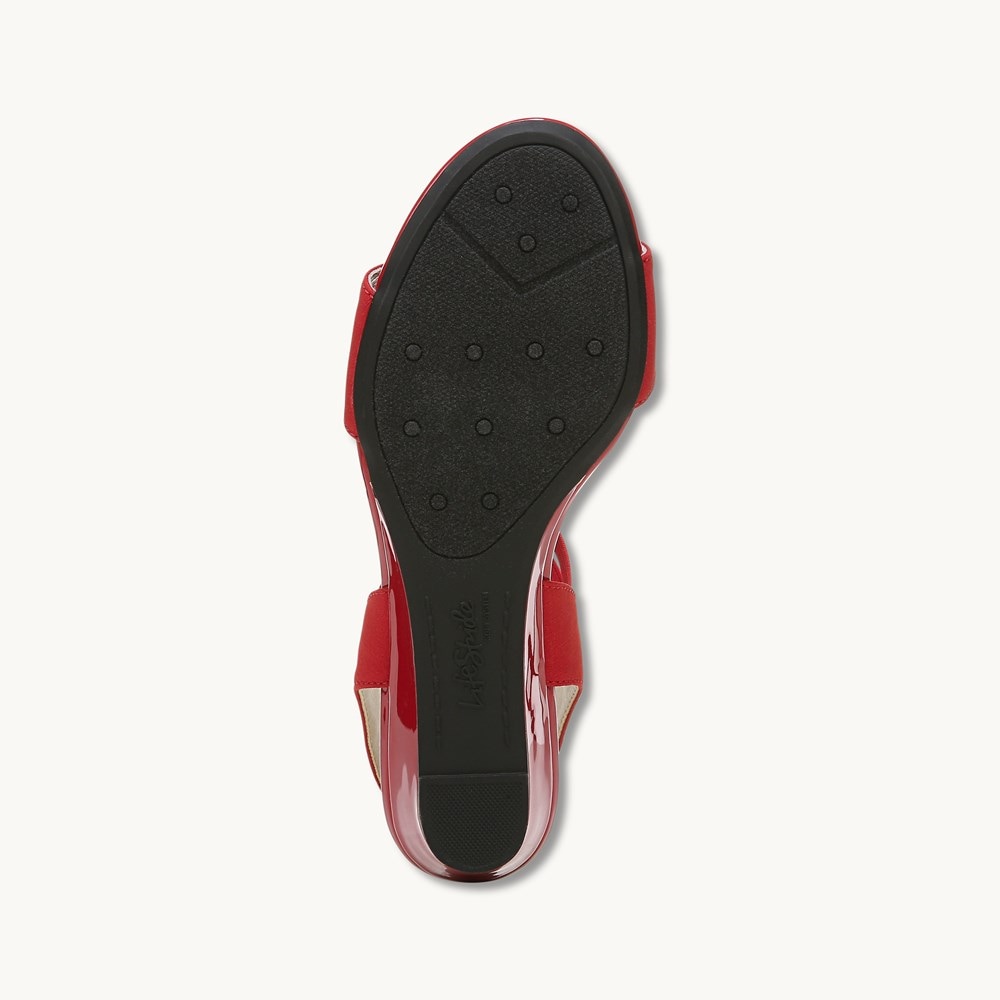LifeStride Yolo Sandal - Red Fabric
